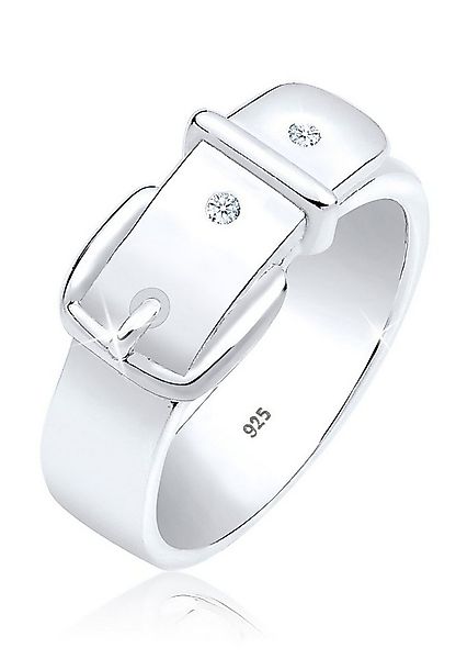 Elli DIAMONDS Diamantring Gürtel Diamant Weiß Brillantschliff (0.03 ct) 925 günstig online kaufen