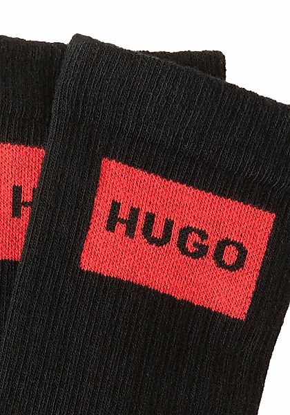 HUGO Freizeitsocken 2P QS RIB LABEL günstig online kaufen