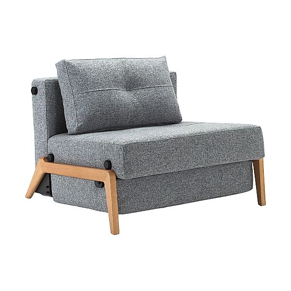 Innovation - Cubed 02 Sessel Eiche - hellgrau/Stoff 565 Twist Granite/BxHxT günstig online kaufen