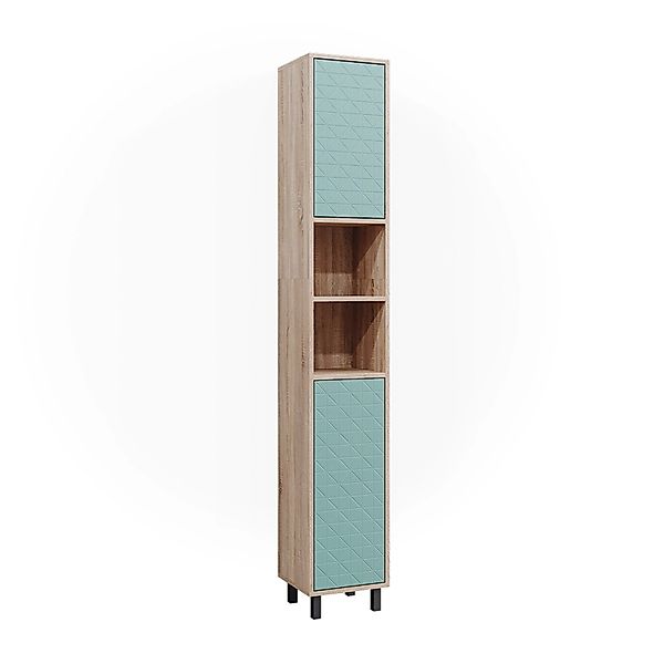 Vicco Hochschrank Agasta, Mintgrün/Sonoma, 30 x 190.3 cm günstig online kaufen