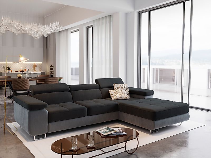 Masseno Ecksofa ELMA mit Schlaffunktion L-Form, günstig online kaufen