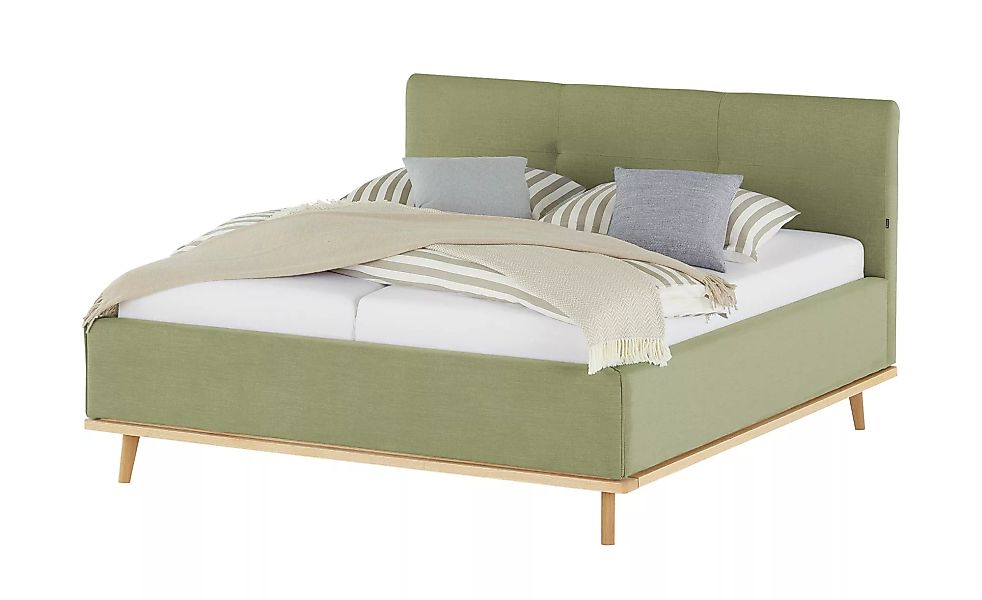 Musterring Polsterbett mit Bettkasten Delphi Variante A - grün - 178 cm - 1 günstig online kaufen