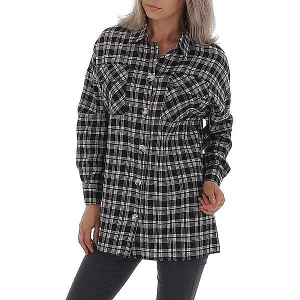 Ital-Design Hemdbluse Damen Freizeit Hemd Kariert günstig online kaufen