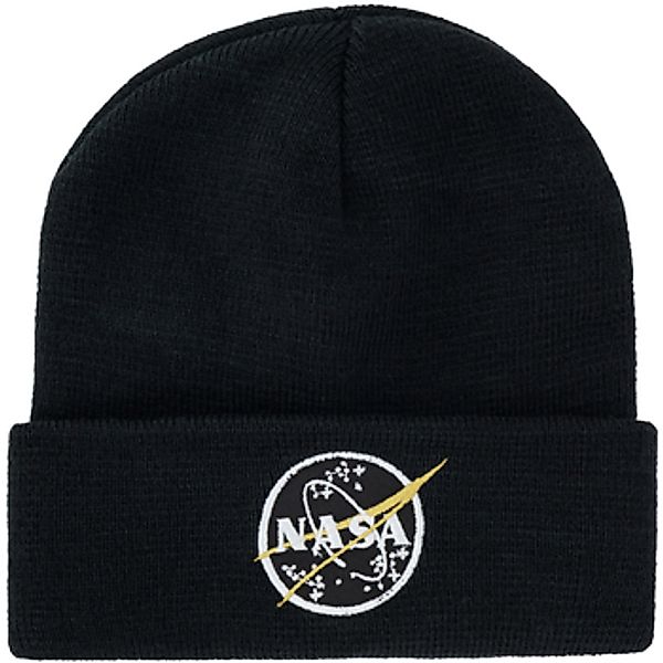 Alpha Industries  Hut Nasa Beanie - black günstig online kaufen