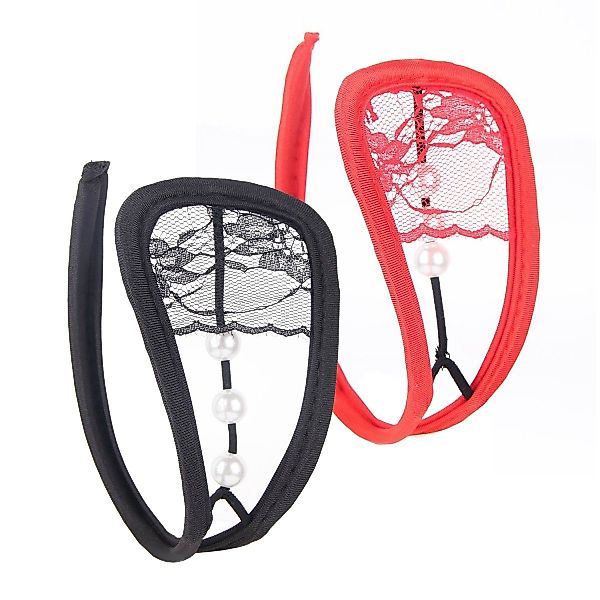 Lau-Fashion Stringtanga 2er Set Perlen C-String günstig online kaufen