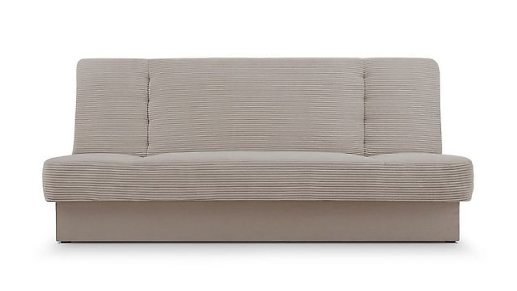 MOEBLO Schlafsofa CYPRUS NEW, Cord Sofa Beige Kippsofa Klappsofa Clic-Clack günstig online kaufen