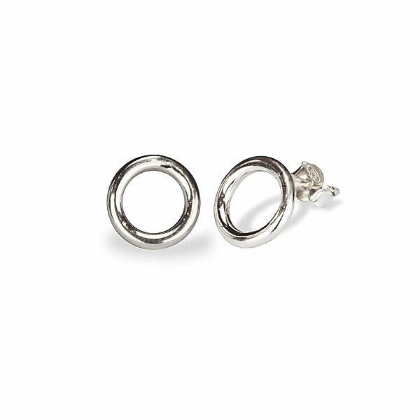 Ohrstecker 'Ring' 925 Silber / Vergoldet günstig online kaufen