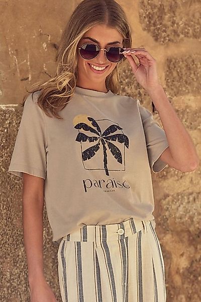 Next T-Shirt Kurzarm-T-Shirt mit Grafik, Island Paradise (1-tlg) günstig online kaufen
