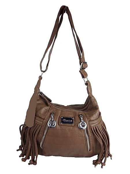 Taschen4life Fransentasche Umhängetasche mit Fransen KM1512, günstig online kaufen
