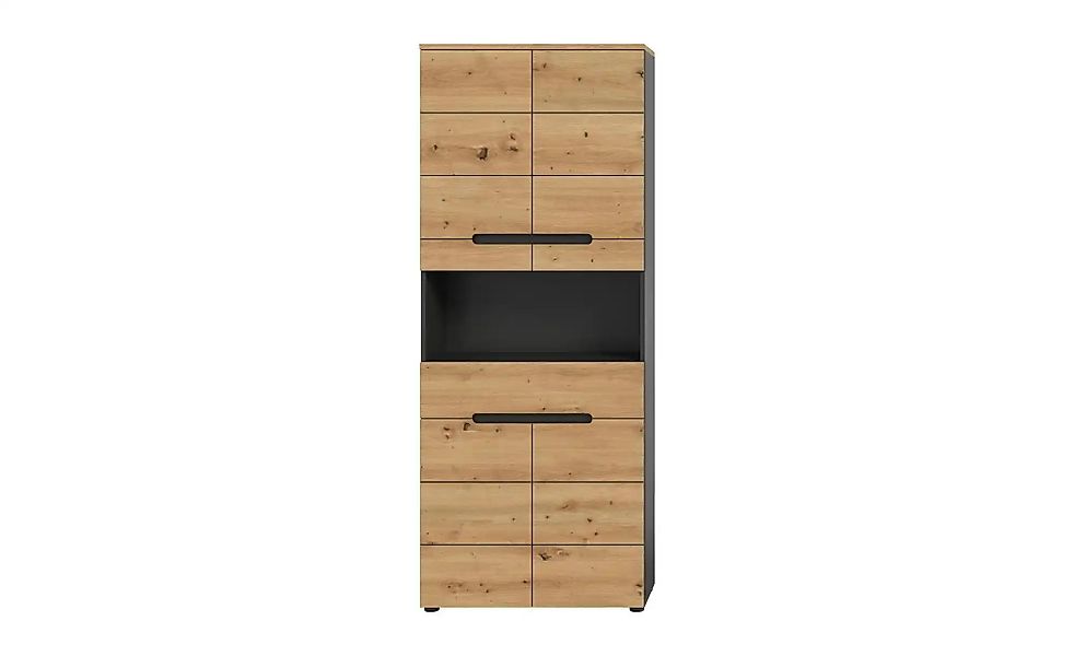 Hochschrank Canower See   ¦ grau ¦ Maße (cm): B: 76 H: 193 Schränke > Badsc günstig online kaufen