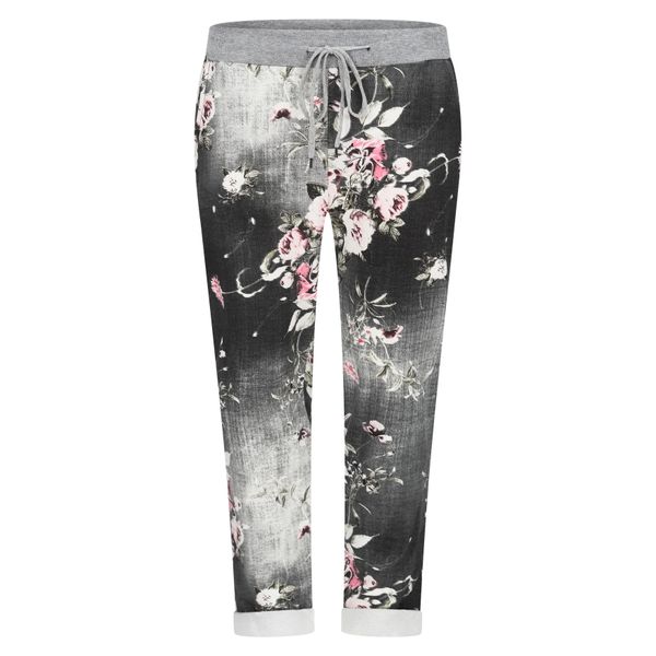 Mississhop Chinohose Damen Hose Blumen Jogginghose günstig online kaufen