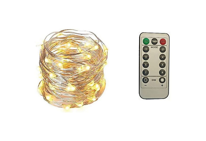 Fachhandel Plus LED-Lichterkette Micro LED Lichterkette 100 LED Timer Dimme günstig online kaufen