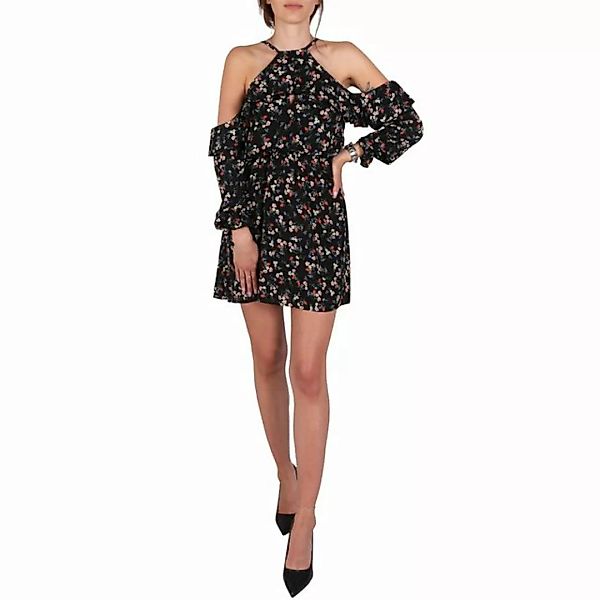 Sarcia.eu Minikleid Schwarzes Kleid mit Blumenmuster und freiem Rücken John günstig online kaufen