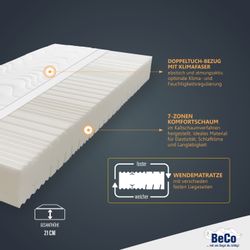 Beco Komfortschaummatratze "Medistar KS, Matratze Kaltschaum-Feeling 90x200 günstig online kaufen