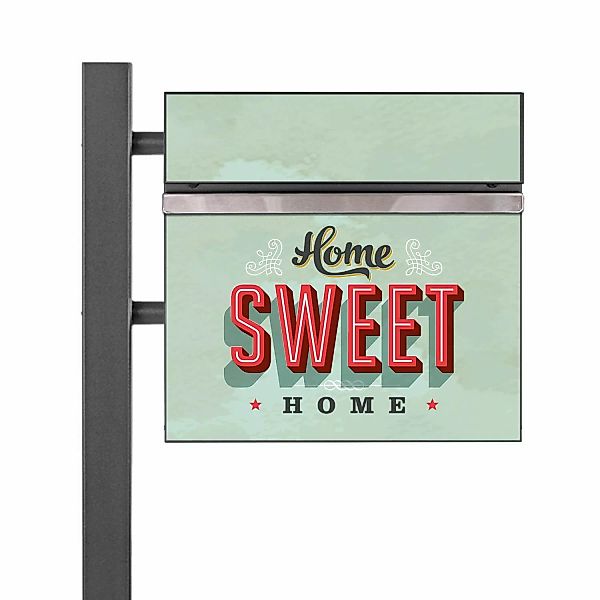 Banjado Standbriefkasten Anthrazit 45x120x16.5cm Groß Inkl. Montagematerial günstig online kaufen