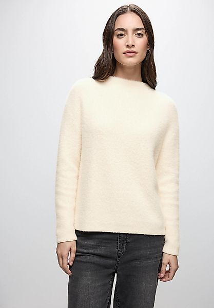 STREET ONE Stehkragenpullover, aus softem Materialmix günstig online kaufen