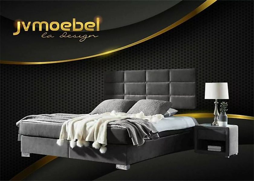JVmoebel Bett, Boxspring Schlafzimmer Luxus Bett Betten Doppel Möbel Stoff günstig online kaufen