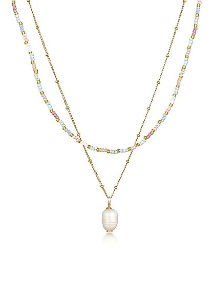 Elli Kette mit Anhänger Layer Süßwasserperle günstig online kaufen