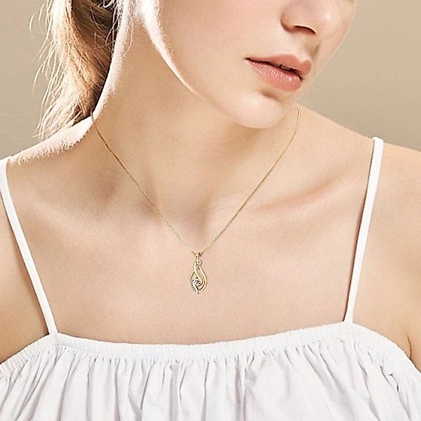ROUGEMONT Kette mit Anhänger Exklusive Moissanit günstig online kaufen