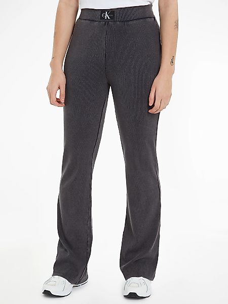 Calvin Klein Jeans Relaxhose "WASHED RIB WOVEN LABEL PANT", mit Markenlabel günstig online kaufen