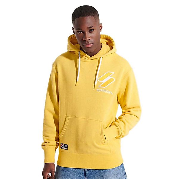 Superdry Code Logo Apq Hood Pullover S Nautical Yellow Marl günstig online kaufen