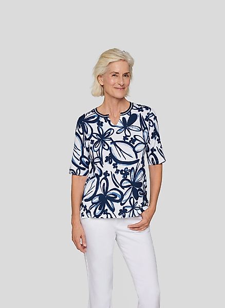 Rabe Rundhalsshirt, mit floralem Muster günstig online kaufen