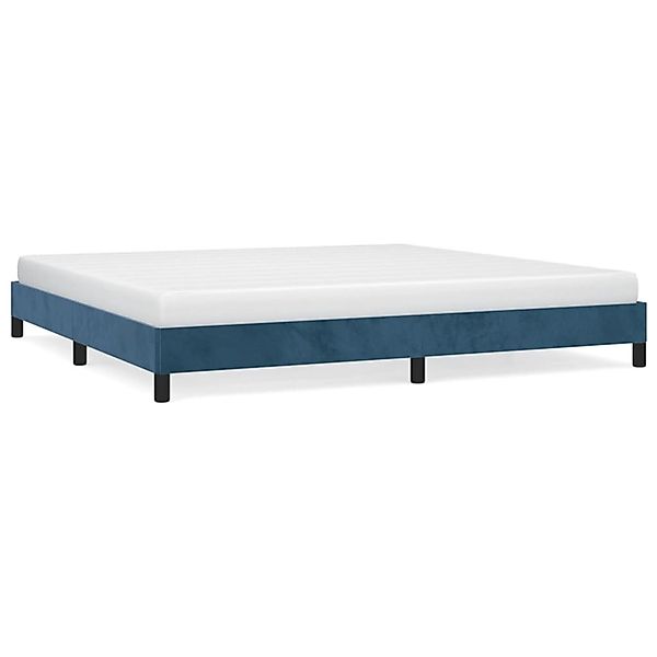 vidaXL Bettgestell Dunkelblau 200x200 cm Samt Modell 11347663 günstig online kaufen