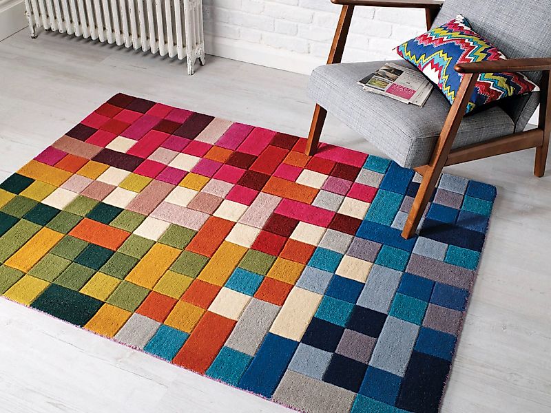 FLAIR RUGS Wollteppich "Lucea" rechteckig 10 mm Höhe günstig online kaufen