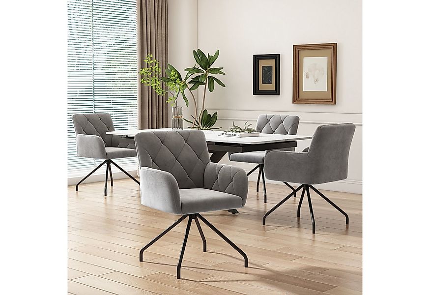 Flieks Polsterstuhl (Set, 4 St), 4er Set Esszimmerstuhl Wohnzimmerstuhl mit günstig online kaufen