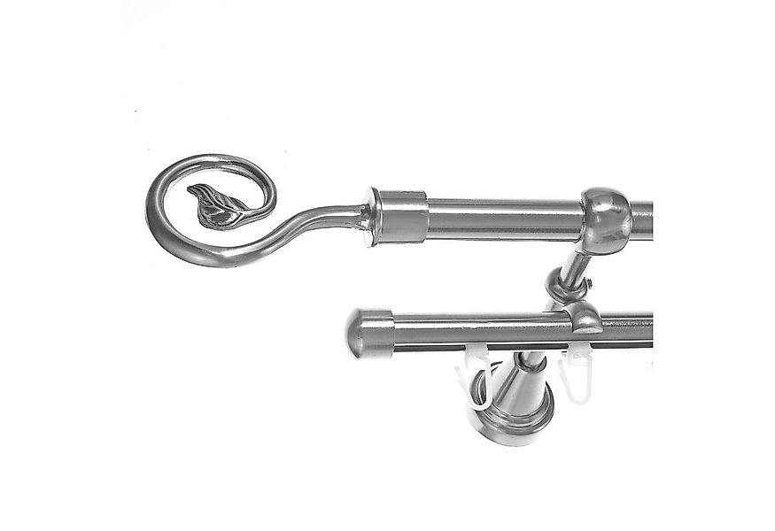 BASIT Gardinenstange Rohr und Innenlauf 16 mm mit Wandträgern 120 cm E20, Ø günstig online kaufen