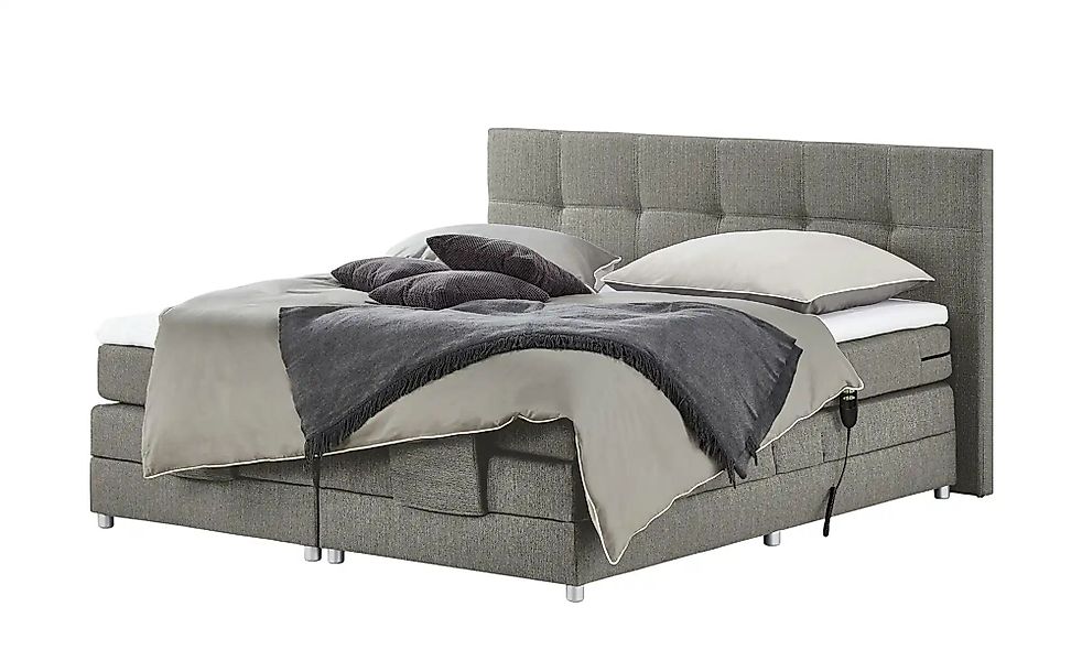 uno Motor-Boxspringbett  Manolo ¦ grau ¦ Maße (cm): B: 202 H: 112 Betten > günstig online kaufen