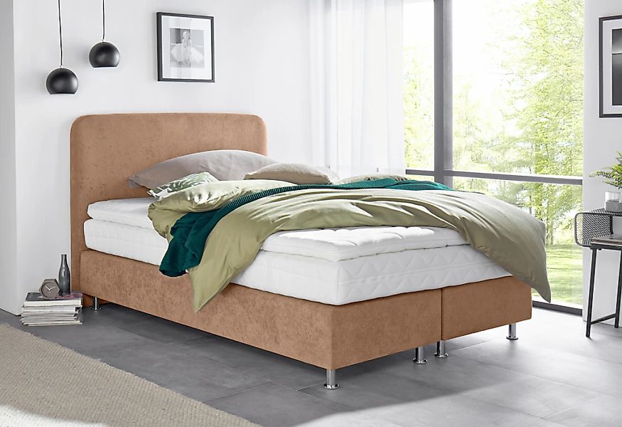 Westfalia Schlafkomfort Boxspringbett inkl. Kaltschaum-Topper günstig online kaufen