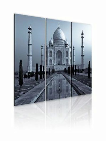 artgeist Wandbild Taj Mahal in der Nacht, Indien schwarz/weiß Gr. 60 x 40 günstig online kaufen