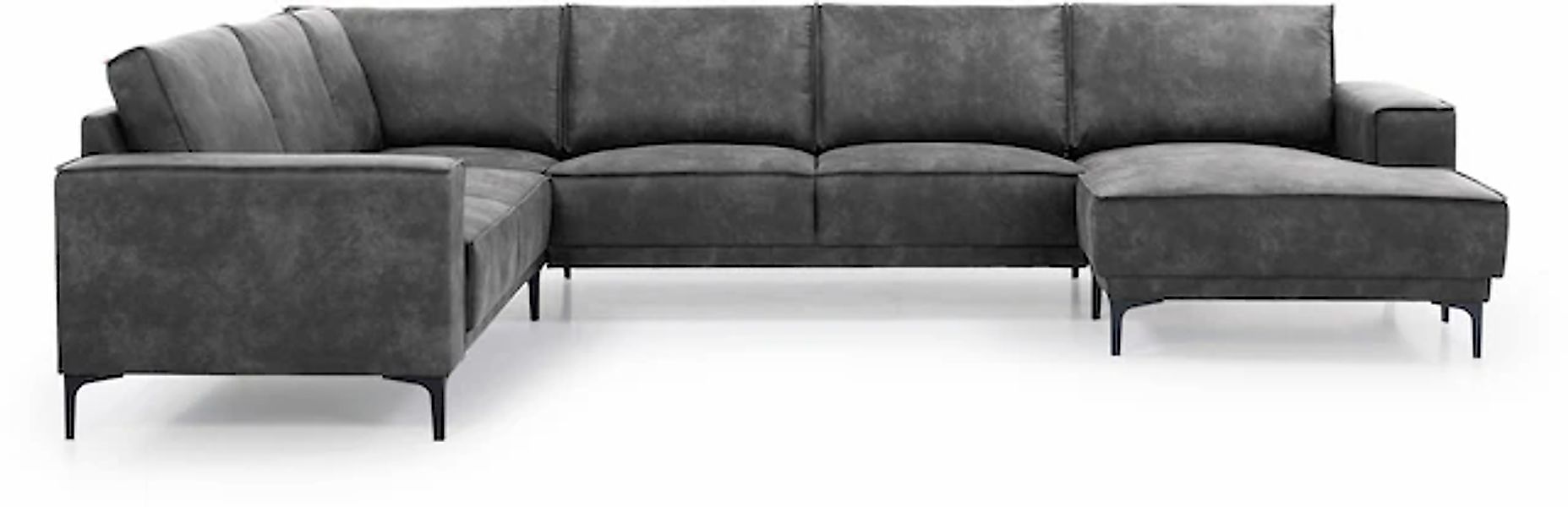 Places of Style Wohnlandschaft »XXL Sofa Oland, Struktur, Flachgewebe, Luxu günstig online kaufen