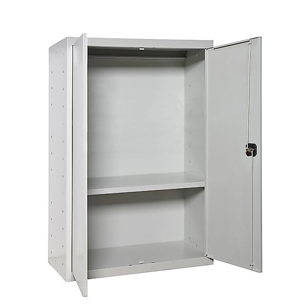 PROREGAL Stahlschrank AMEGO HxBxT 90 x 80 x 40 cm 1x Fachboden Grau-Grau Me günstig online kaufen