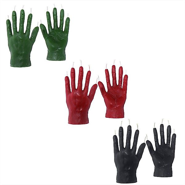 NKlaus Formkerze 2x Bienenwachs Rumeshand Schwarz günstig online kaufen