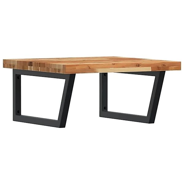 vidaXL Waschbeckenregal Wandmontage Stahl und Akazienholz 3302887 günstig online kaufen