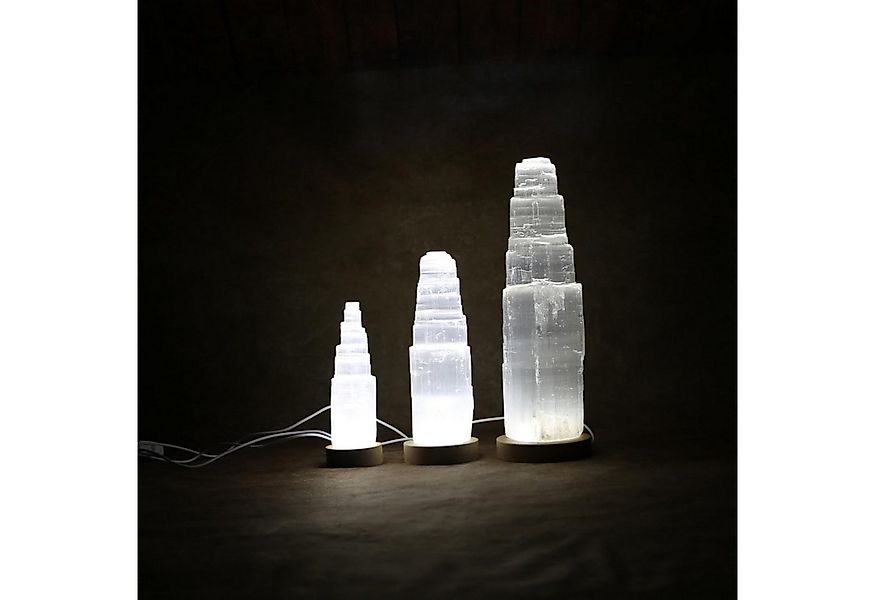 Heimtex LED Schreibtischlampe Selenit-Kristalllampe – Weiße USB-LED-Selenit günstig online kaufen