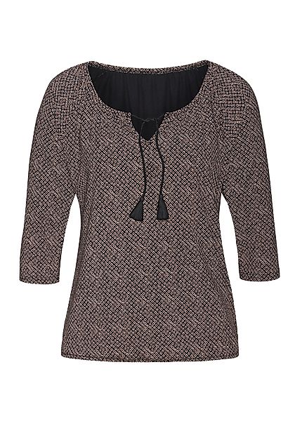LASCANA 3/4-Arm-Shirt, (1 tlg.), aus weichem Viskose-Stretch günstig online kaufen