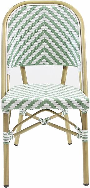 Essentials Bistrostuhl "Paris" () 1 Stk. Rattan – Bambus, weiß/pastellgrün günstig online kaufen