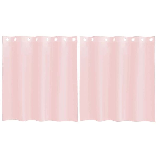 vidaXL Voile Vorhänge mit Ösen 2 Stk Hellrosa 140x140 cm 4102083 günstig online kaufen
