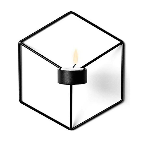 Audo Teelichthalter Audo Pov Wand-Kerzenhalter Black günstig online kaufen