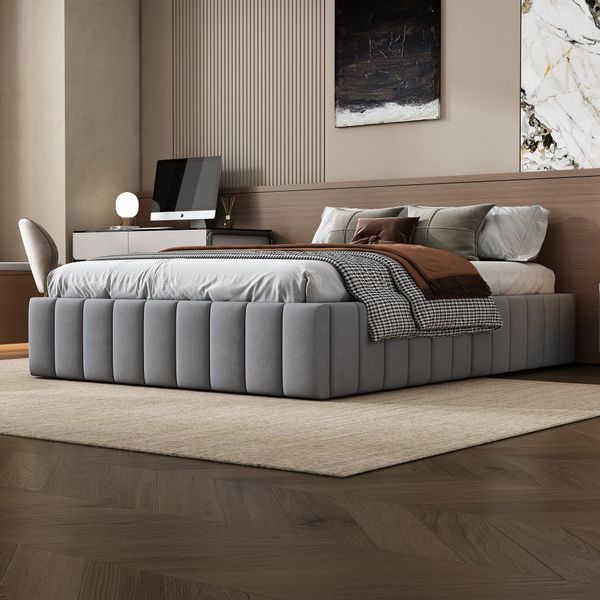 STILVORA Polsterbett 140x200 mit Stauraum,Doppelbett mit günstig online kaufen