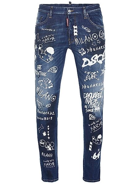 Dsquared2 Slim-fit-Jeans Dsquared2 Skater Jeans blau günstig online kaufen