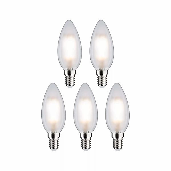 Paulmann "Filament 230V LED Kerze E14 5x470lm 5x4,8W 4000K Matt" günstig online kaufen