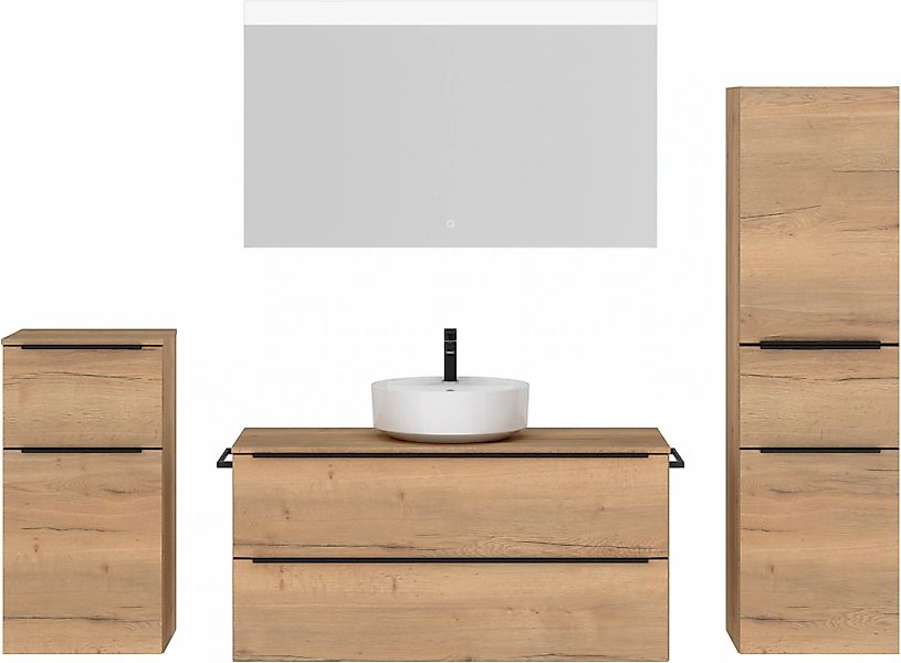 nobilia Badmöbel-Set "Alvene", (4 St., vormontiert, mit Soft-Close), inkl. günstig online kaufen