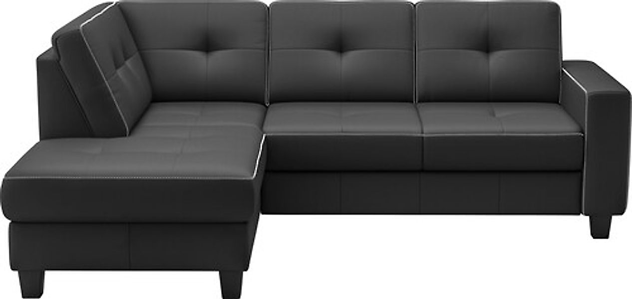 Places of Style Ecksofa »Varese«, wahlweise mit Bettfunktion und Bettkasten günstig online kaufen