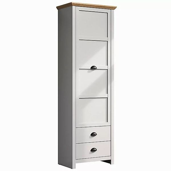 ebuy24 Kleiderschrank Landside Kleiderschrank 1 Tür, 2 Schubladen, grau. (1 günstig online kaufen