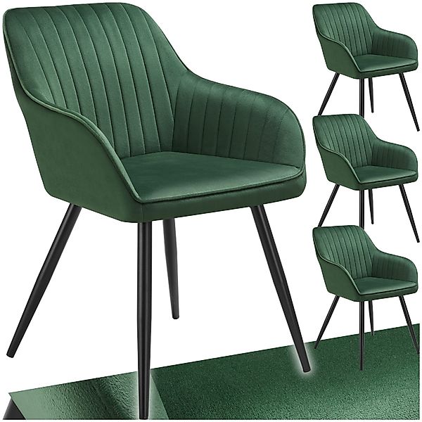 tectake Esszimmerstuhl Marilyn (4er Set, 4 günstig online kaufen