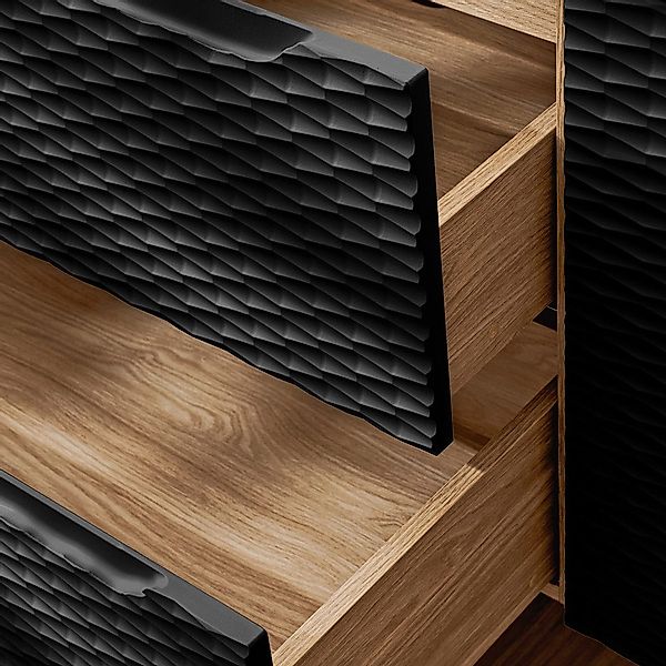 Lomadox Waschbeckenschrank OLUO-56-BLACK Waschtischunterschrank, 120cm, Eic günstig online kaufen